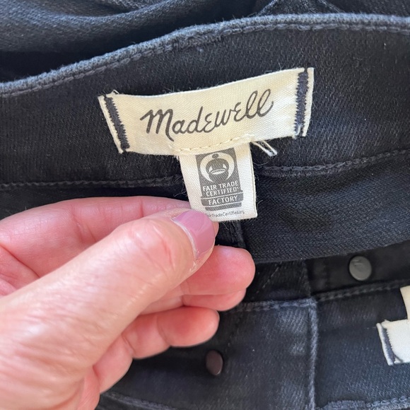 Like-new MADEWELL STOVEPIPE black jeans - Picture 5 of 8